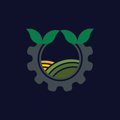 Creative agricultural logo design 