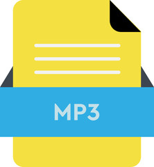 MP3 File icon with Dandelion  color