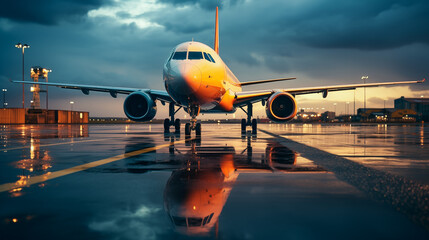 airplane at the airport