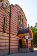 The landmark Holy Trinity Orthodox Church in Banja Luka, Republika Srpska, Bosnia and Herzegovina....