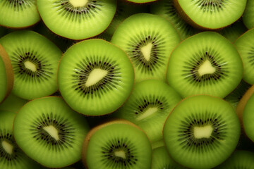 a lot of kiwi slices as textured background
