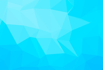 Light BLUE vector abstract polygonal cover.