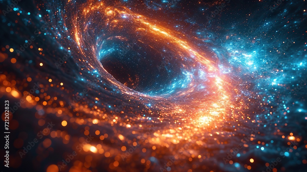 Poster hyper space speed multiverse abstract background
