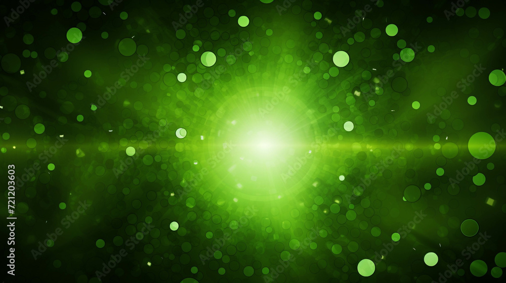 Poster green circle pattern background image.