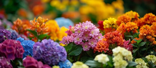 Flower Power: A Colorful Display of Blossoms in the Blossoming Plant Park