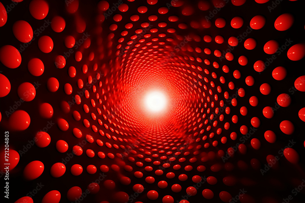 Poster red circle pattern background image.
