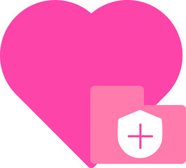 Obraz premium flat style love icon for valentine day