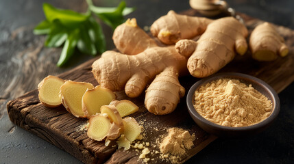 Fototapeta premium Fresh ginger fingers
