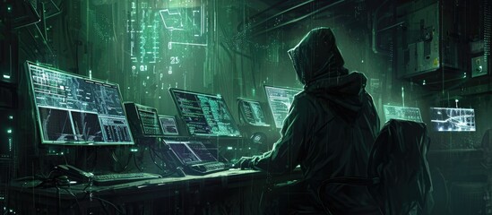 Clandestine hacktivist orchestrates massive global cyber attack from secretive underground lair.
