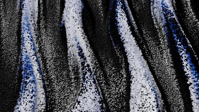 Arri&egrave;re-plan, Perles en mouvement 3D et flux d'eau stylis&eacute;