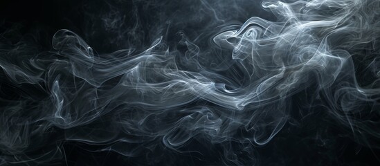 Captivating Dark Smoke Twirling in Some Mysterious Dance of Some Enigmatic Shadows