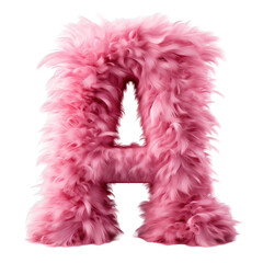 Fototapeta premium fluffy letter A