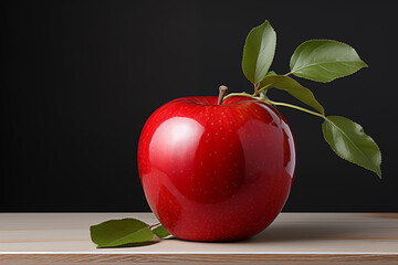 Realistic graphics illustrations with apples background. Red and green apples mix. Apple stay on stolen 3d digital photo.  Realistic apple with leaf. Rain and dew drops on apple set.