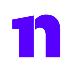 1 N brand name monogram png