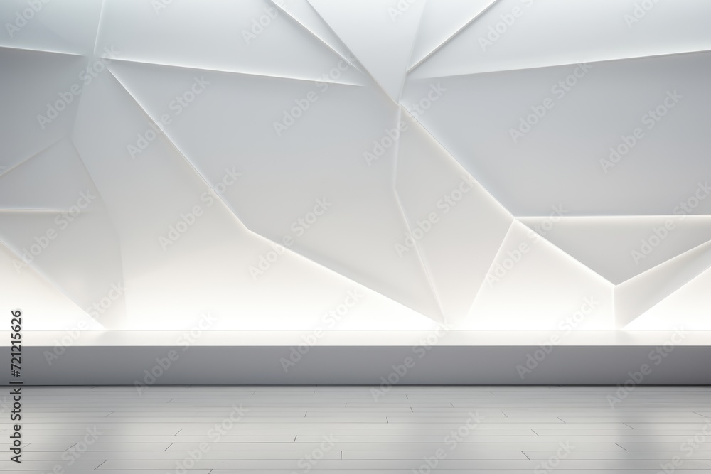 Poster abstract geometric background with crossed lines corners and polygon shapes.