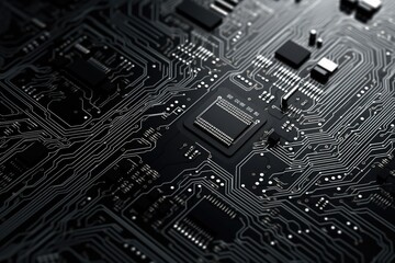Printed circuit board background for computer technology.