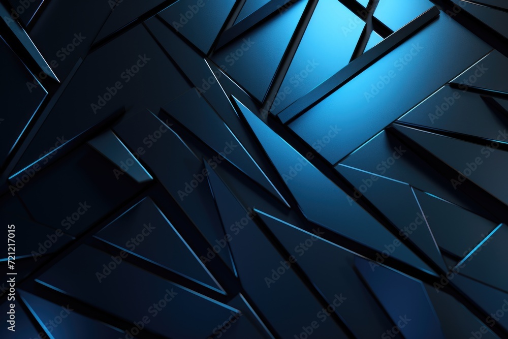 Aufkleber abstract blue and black gradient pattern on clean modern tech background.