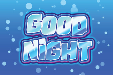 Good Night Text Effect