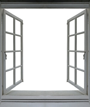 The old wooden window