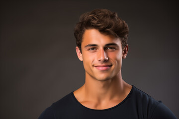 Fototapeta premium Perfect faces, perfect skin - an alluring canvas for skincare advertisements, beauty products for men