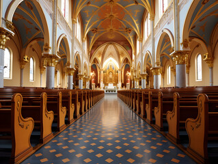 Corridor of the church