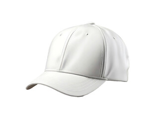 white baseball cap on transparent background 