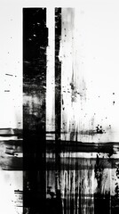 Monochrome grunge texture on white background