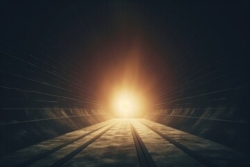 Scifi/mystery concept image: Light at Tunnels End