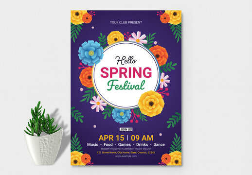 Spring Festival Flyer Poster