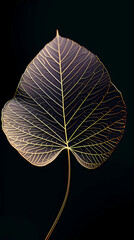 Digital Art of Leaf Shapes
