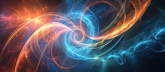 Quantum waves, scientific concept, dark energy.