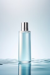 Naklejka premium background, cosmetic makeup bottle lotion serum cream product with beauty fashion skincare healthcare mockup