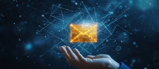 Hand Showing Email Concept: A Powerful Visual Depicting the Hand Showing the Email Concept in an Innovative and Captivating Way