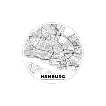 Hamburg vectorial map