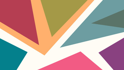 ABSTRACT BACKGROUND WITH GEOMETRIC SHAPES PASTEL FLAT COLOR VECTOR DESIGN TEMPLATE FOR WALLPAPER, COVER DESIGN, HOMEPAGE DESIGN