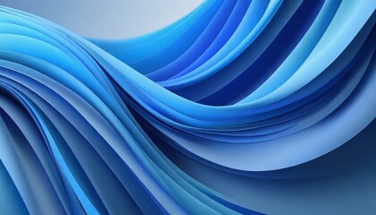 Layers of translucent sapphire hues blending seamlessly