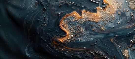 Flickr image of twisted oil spill shapes.