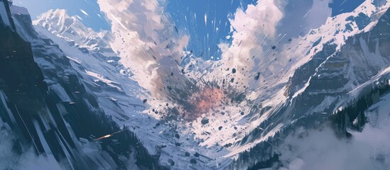 Mountain explosive system.