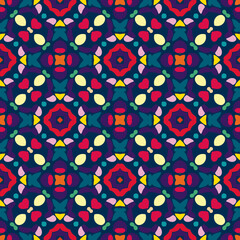 flower pattern abstract geometric indian block print
