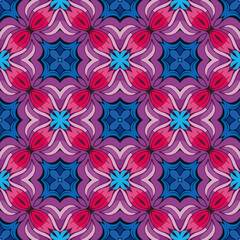flower pattern abstract geometric indian block print