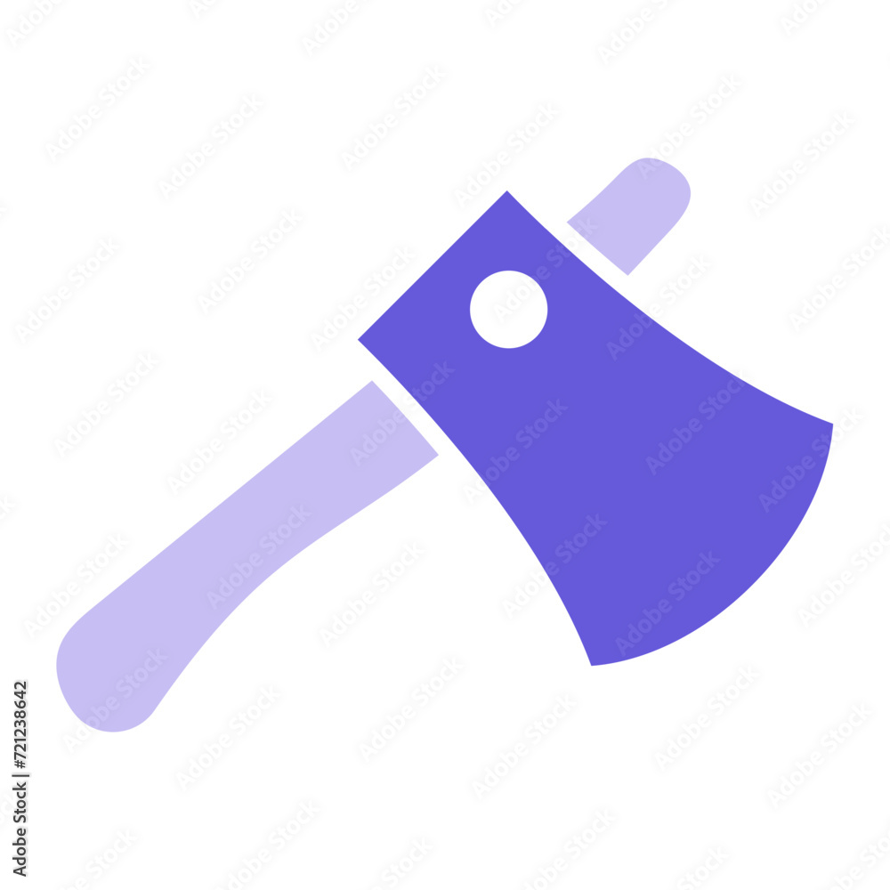 Poster wood axe icon of farming iconset.