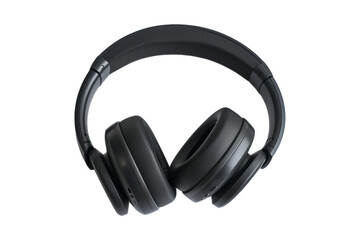 Wireless headphones in black, high quality, isolated