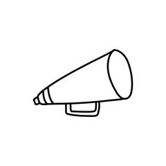 Hand drawn megaphone icon
