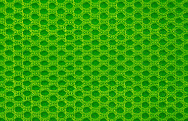 Closeup Green color fabric texture