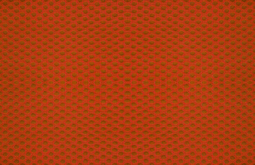 Closeup red color fabric texture
