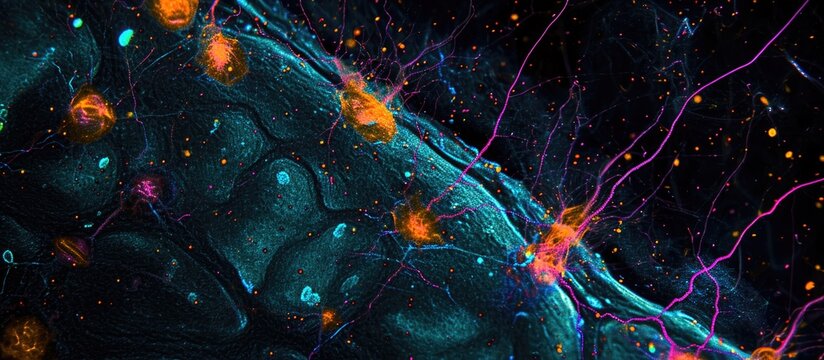 Golgi stain used on mouse brain section, still occasionally with widefield microscopy, highlighting cortical neurons.