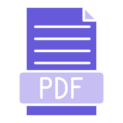 Fototapeta premium PDF Icon of Online Education iconset.