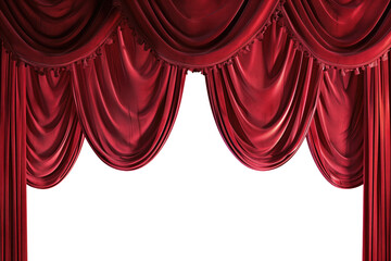 red theater curtain - obrazy, fototapety, plakaty