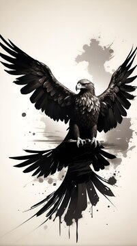 eagle with wings