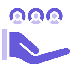 Obraz premium Community Work Icon of Donations iconset.